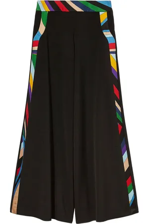 Puccini Pantalon palazzo à imprimé Iride