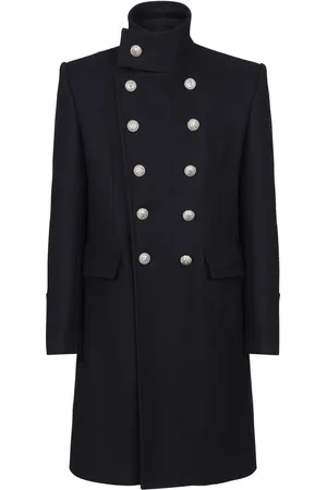 Balmain Manteau en laine à boutonnière croisée
