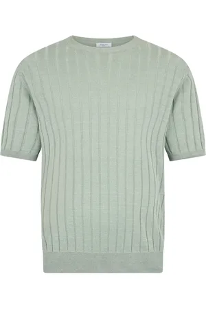 Boglioli T-shirt en maille à design nervuré