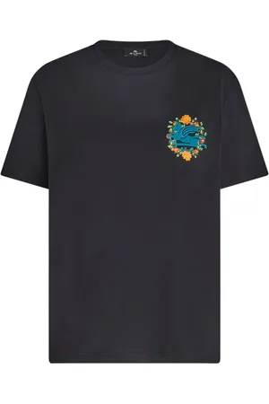 Etro Chemise en coton à broderies Pegaso