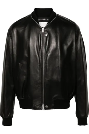 Jil Sander Veste bomber en cuir