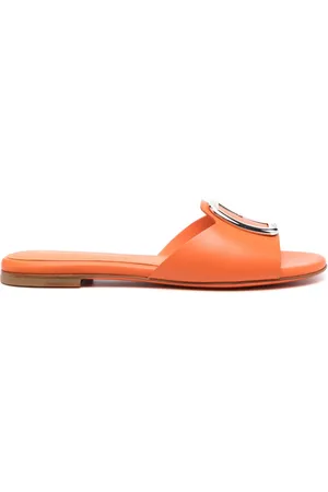 santoni Sandales en cuir à boucle