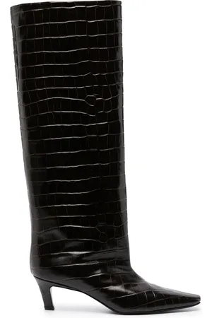 Totême Bottes à effet peau de crocodile