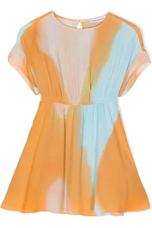 Calvin Klein Robe plissée à imprimé graphique