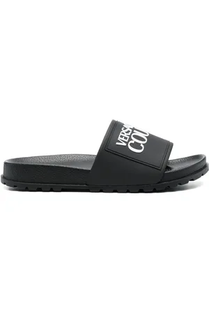 VERSACE Claquettes à logo imprimé