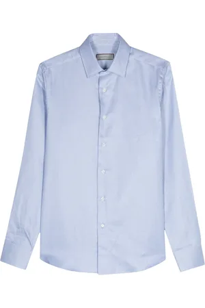 CANALI Chemise en coton à motif géométrique