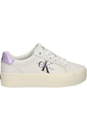 Calvin Klein Baskets en cuir à logo imprimé