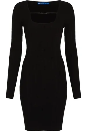 Karl Lagerfeld Robe en maille à plaque logo