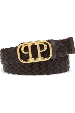 Philipp Plein Ceinture en cuir à boucle logo