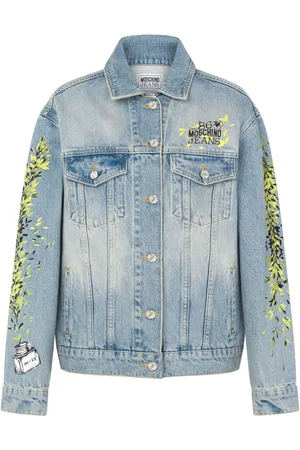 Moschino Veste en jean à broderies