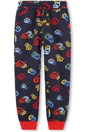 Kenzo Pantalon de jogging à imprimé graphique