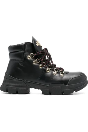 Moschino Bottes lacées à plaque logo