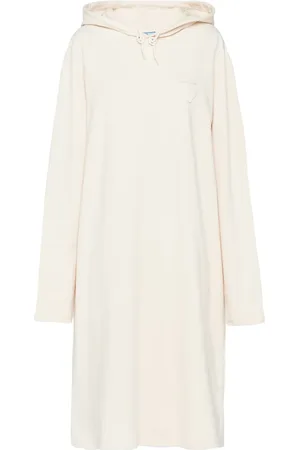 Prada Robe-hoodie à logo triangle