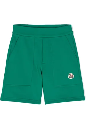 Moncler Short en coton à patch logo