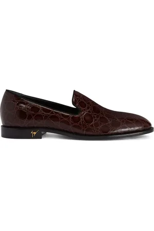 Giuseppe Zanotti Mocassins Gatien à effet peau de crocodile
