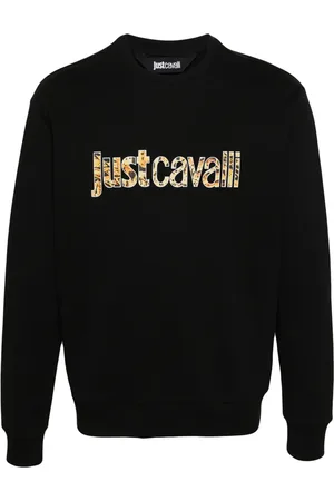 Roberto Cavalli Sweat en coton à logo imprimé