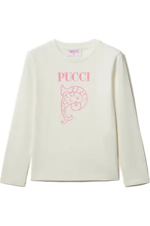 PUCCI Junior T-shirt en coton à logo imprimé