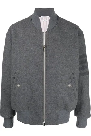 Thom Browne Veste bomber oversize à détail 4 bandes signature
