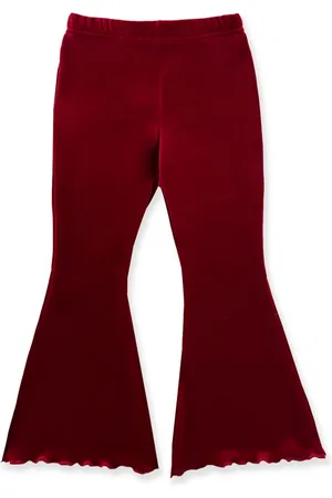 LA STUPENDERIA Pantalon évasé en velours
