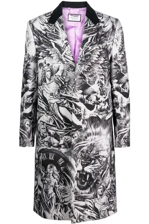 Philipp Plein Manteau à imprimé tatouage