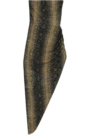 Norma Kamali Robe-bustier longue à détail drapé
