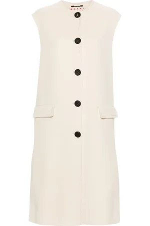 Marni Manteau sans manches à logo brodé