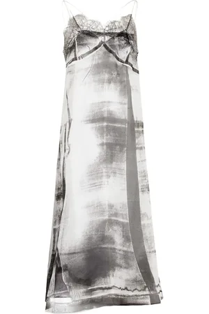 Maison Margiela Robe mi-longue en soie