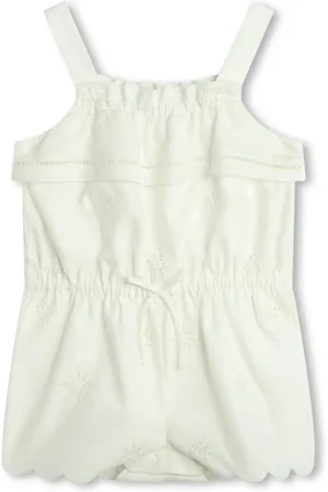 Chloé Grenouillère en popeline à broderies