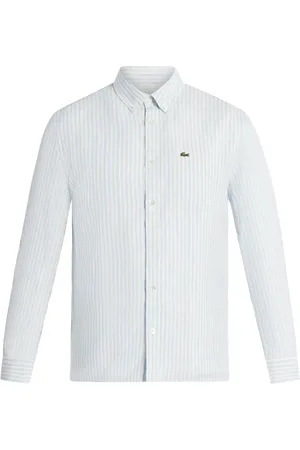 Lacoste Chemise rayée à logo appliqué