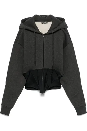 MUGLER Hoodie à détail de corset