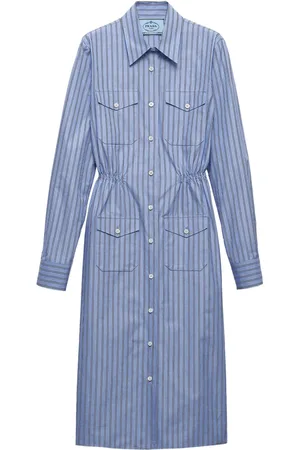 Prada Robe-chemise à rayures