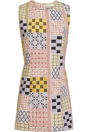 Marie Oliver Robe sans manches Sabrina à design patchwork