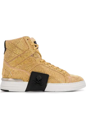 Philipp Plein Baskets montantes à design strassé
