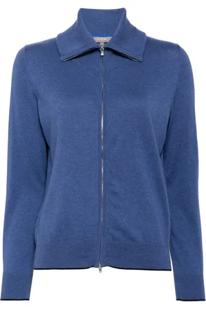 N.PEAL Cardigan à fermeture zippée