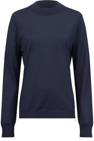 Maison Margiela Pull en laine à bords nervurés