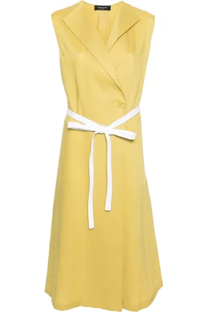 Fabiana Filippi Robe portefeuille en lin