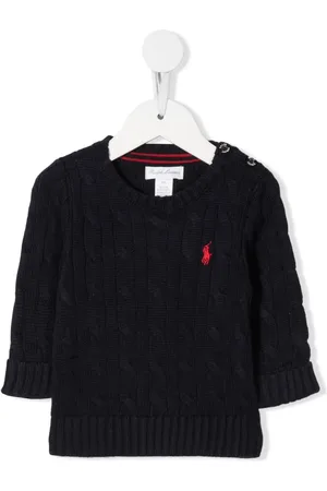 Ralph Lauren Pull Polo Pony en maille torsadée