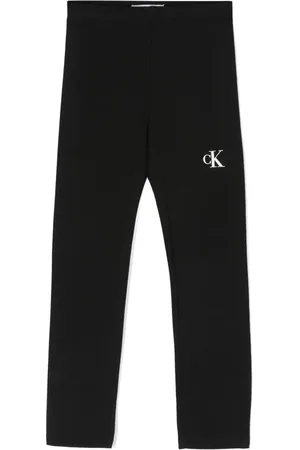 Calvin Klein Pantalon en coton à logo imprimé