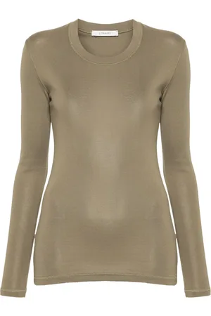 LEMAIRE T-shirt en coton à col rond