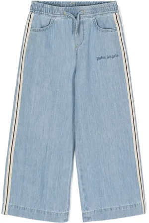 Palm Angels Pantalon de jogging en chambray