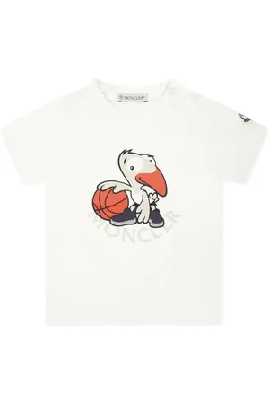 Moncler T-shirt en coton à motif graphique