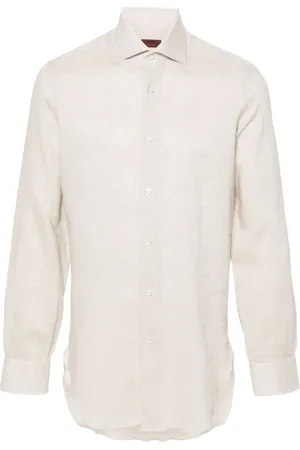 BARBA Chemise en lin à manches longues