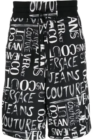 VERSACE Short de sport à logo imprimé