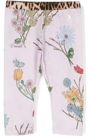 Roberto Cavalli Legging en coton à fleurs