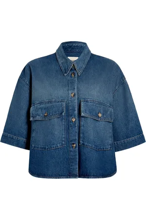 Khaite Chemise en jean à manches courtes