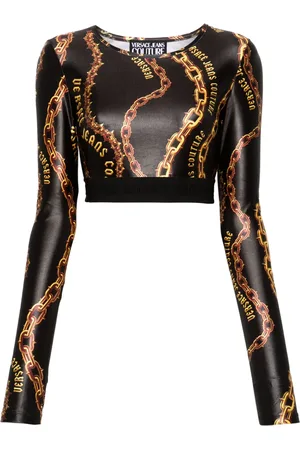 VERSACE Haut crop Chain Couture