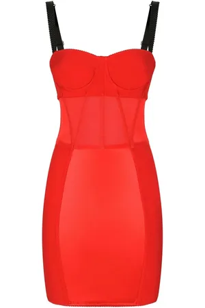 Dolce & Gabbana Robe courte en soie à design bustier