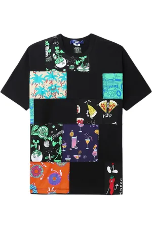 JUNYA WATANABE T-shirt en coton à design patchwork