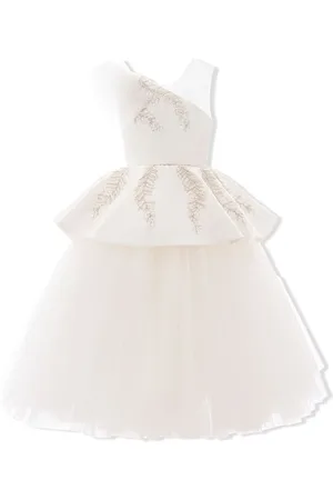 Tulleen Robe brodée Villanova à effet usé