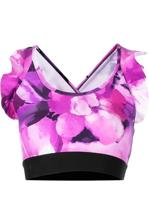 Marchesa Notte Brassière de sport à fleurs